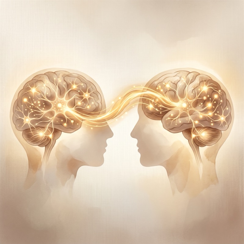 Spiegelneuronen: Empathische neuronale Resonanz zwischen zwei Gehirnen